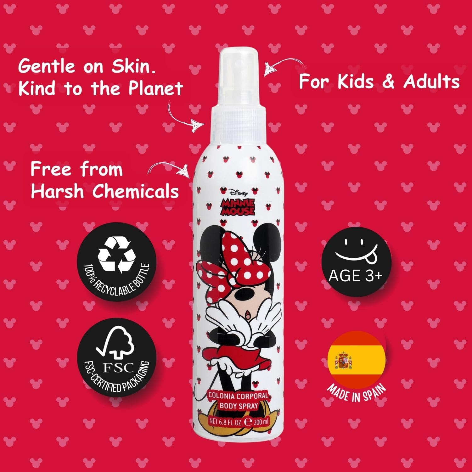 Authentic USA imported Disney Minnie Mouse floral scent for girls