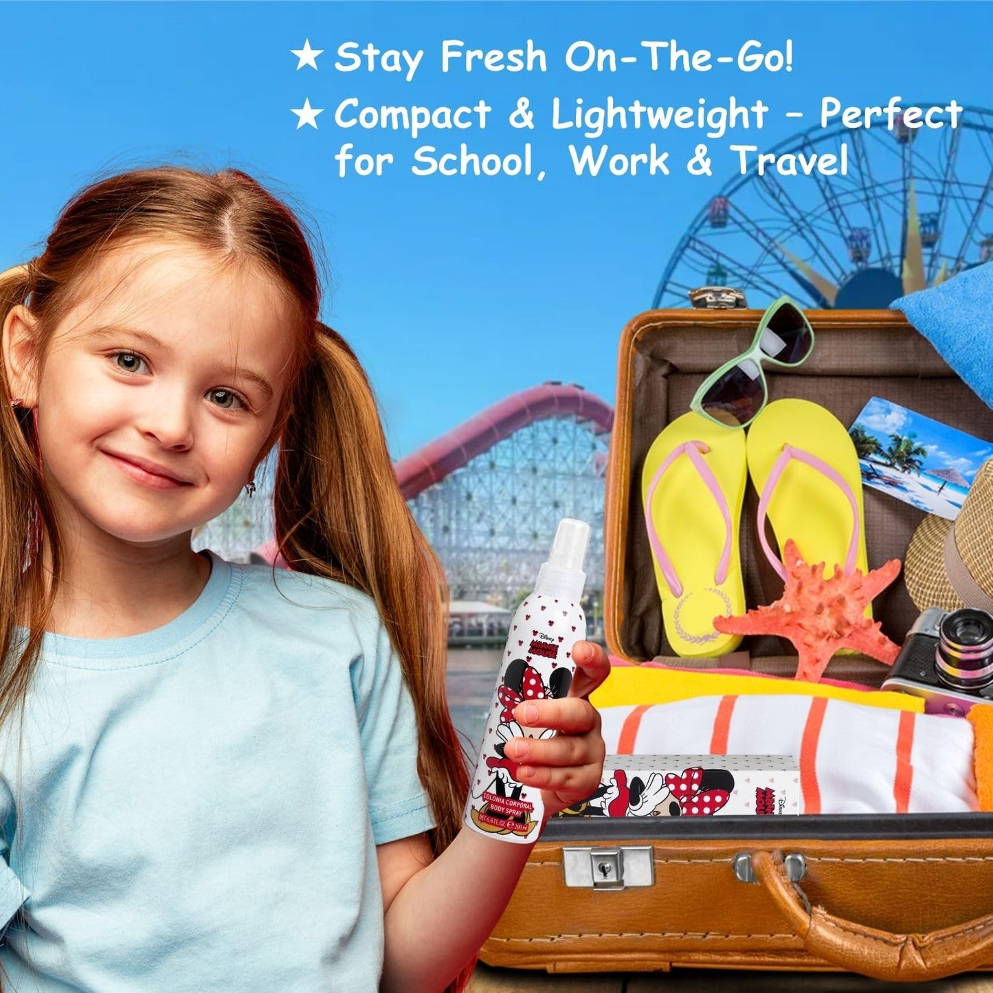 Dermatologically tested Air-Val Disney character mist for toddlers