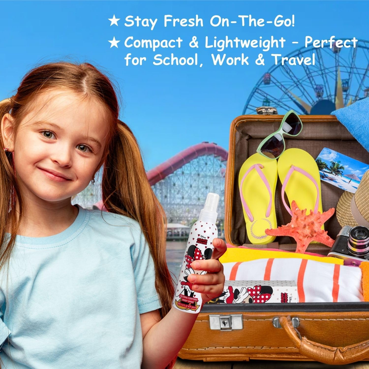 Dermatologically tested Air-Val Disney character mist for toddlers