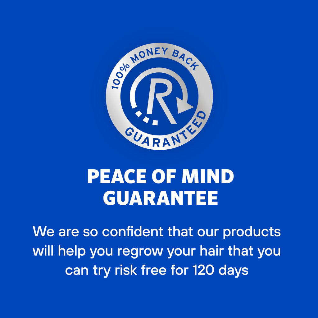 Authentic USA sourced Rogaine hair regrowth product box packaging