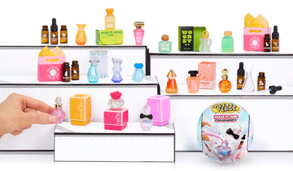 Step by step demonstration of mixing custom perfume formulas using the collector guide instructions.