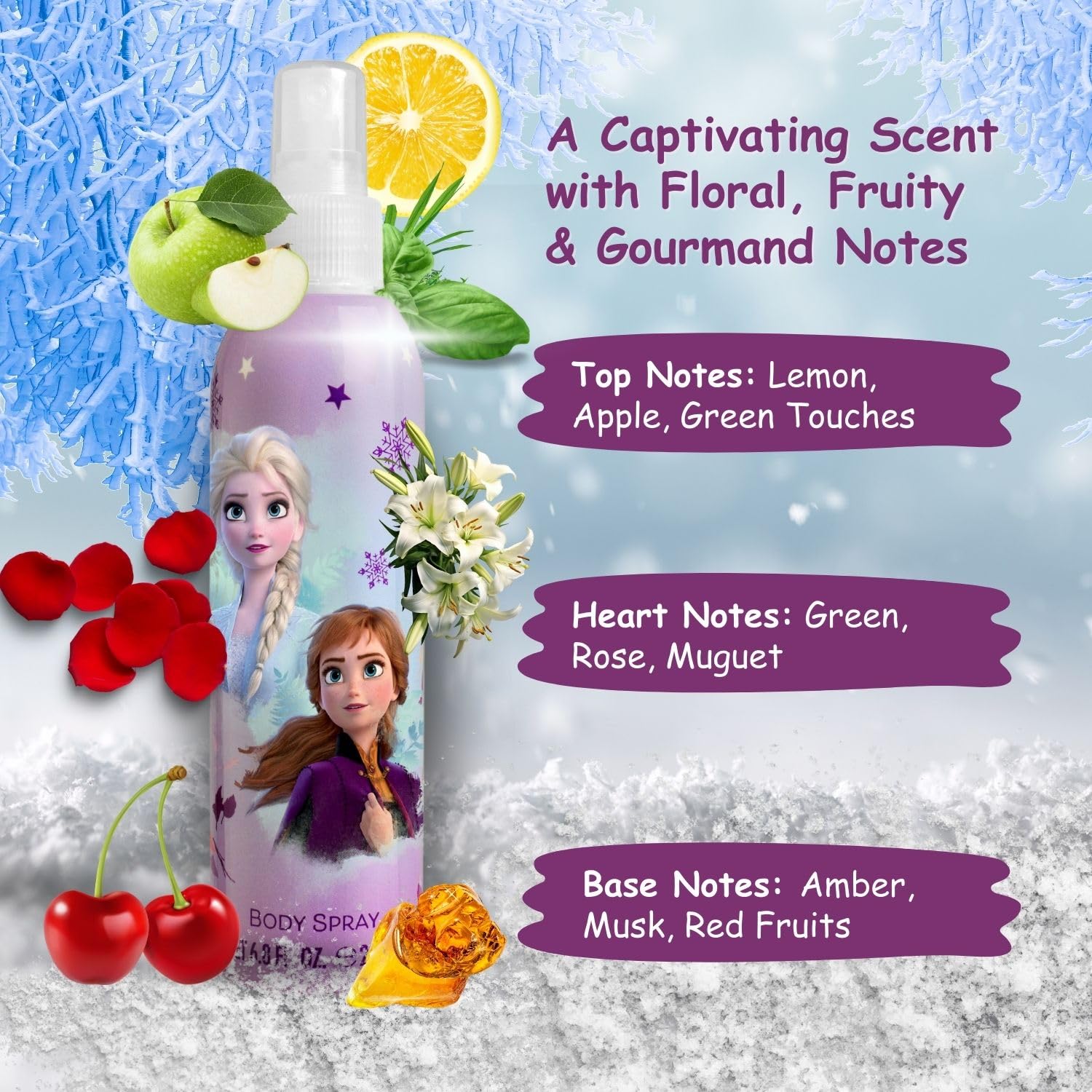Air-Val Disney Frozen 2 kids fragrance mist close up view of the spray nozzle