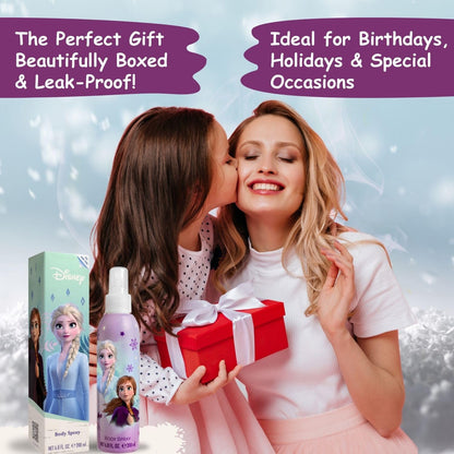Imported Disney Frozen II kids personal care body spray for girls side view