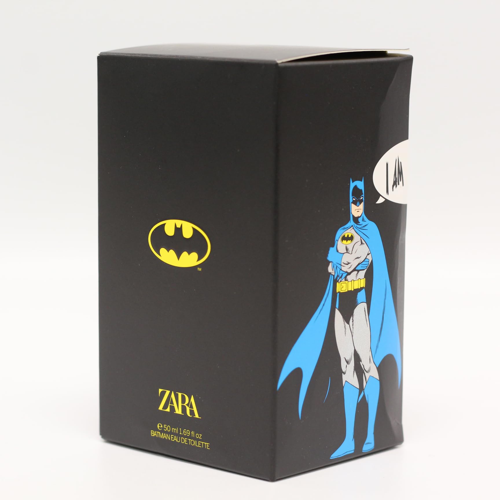 Zara Batman Eau de Toilette for boys displaying mandarin and musk scent notes