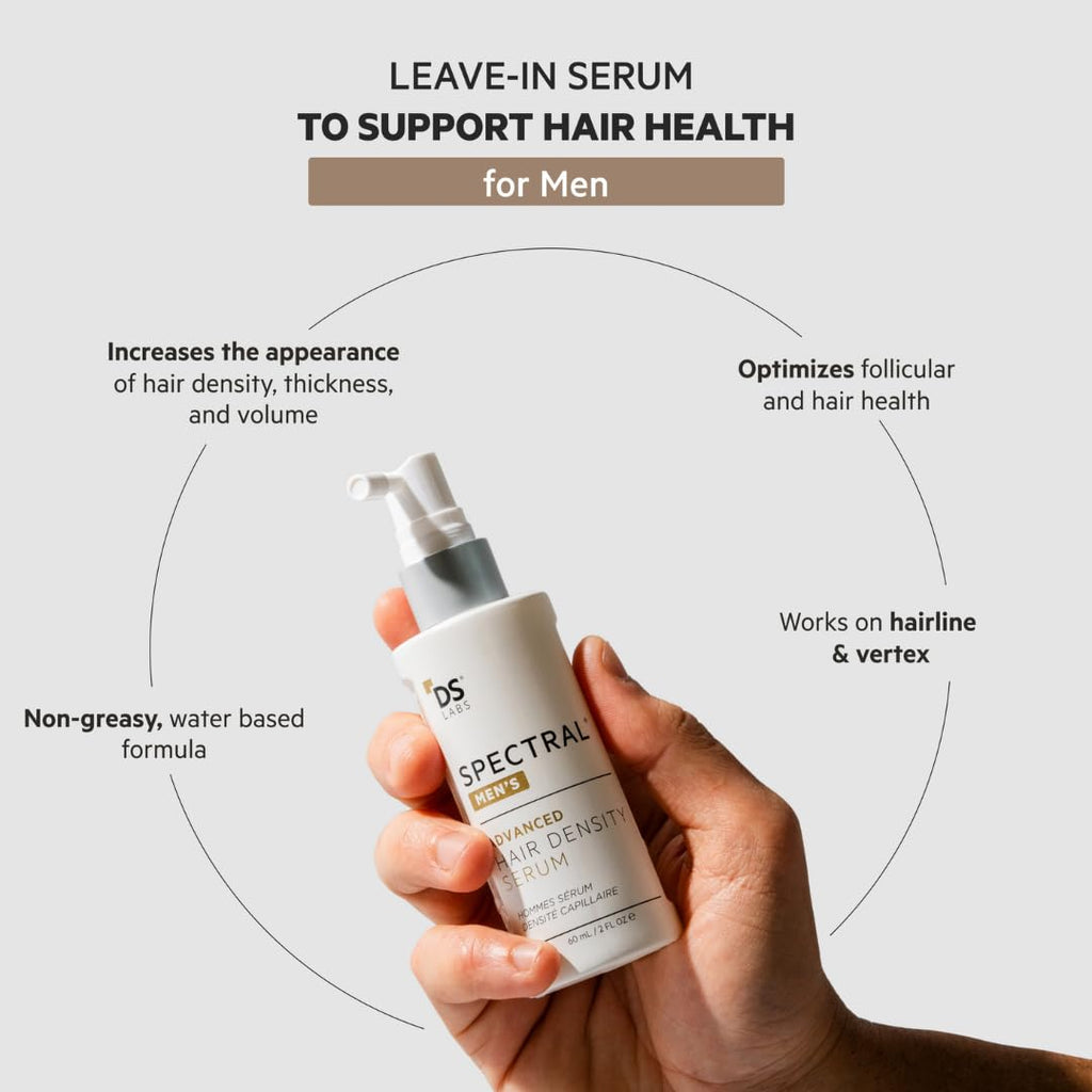 DS Laboratories Spectral Mens Hair Density Serum side angle packaging