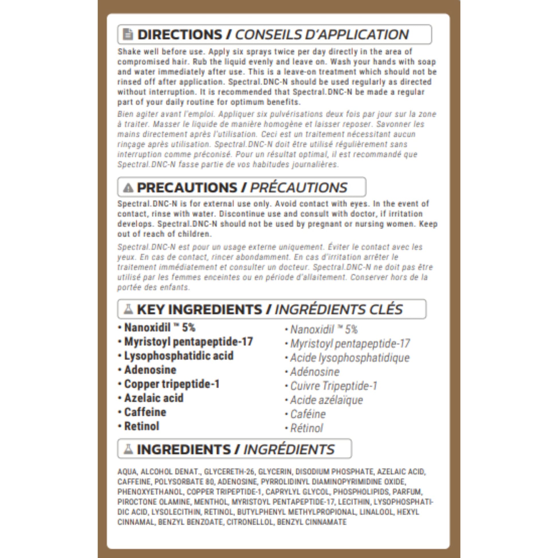 Premium DS Laboratories hair thinning solution for men display presentation