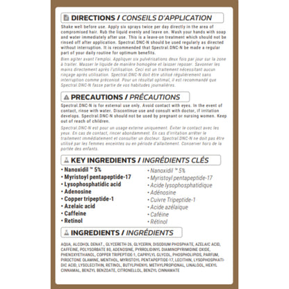 Premium DS Laboratories hair thinning solution for men display presentation