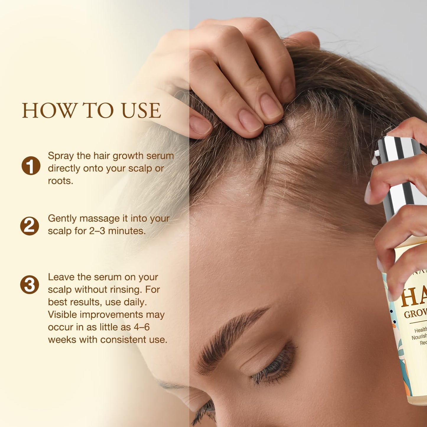 Venanoci natural vegan hair serum dropper bottle