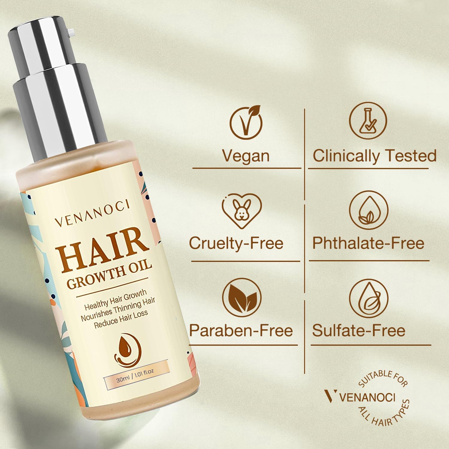 Venanoci intensive hair care oil for men and women
