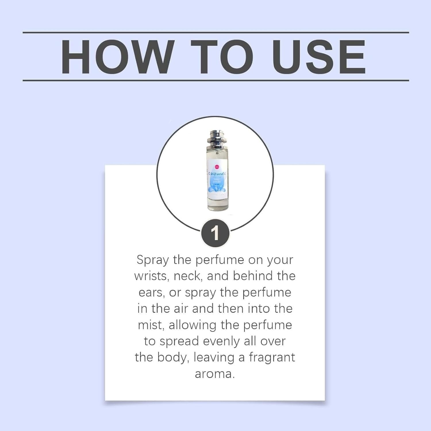 Travel friendly baby powder smell perfume for daily freshness