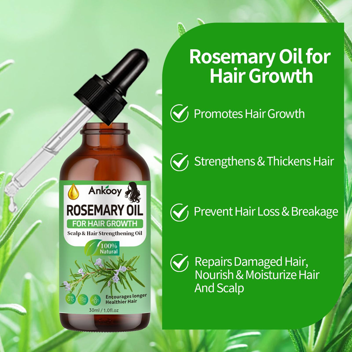 Ankooy Rosemary Oil two pack boxes and bottles