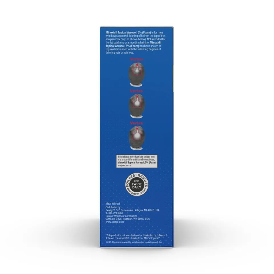 Genuine Kirkland Signature hair follicle revitalizing foam solution for adult men