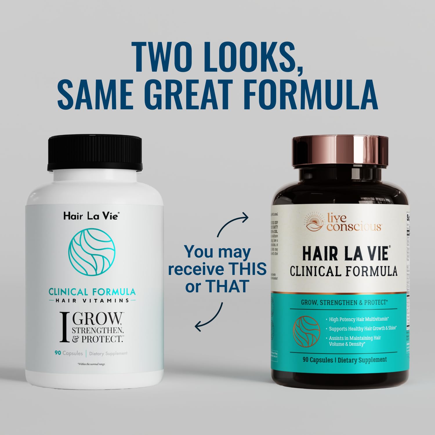 Live Conscious hair growth supplement with saw palmetto and amla ingredients