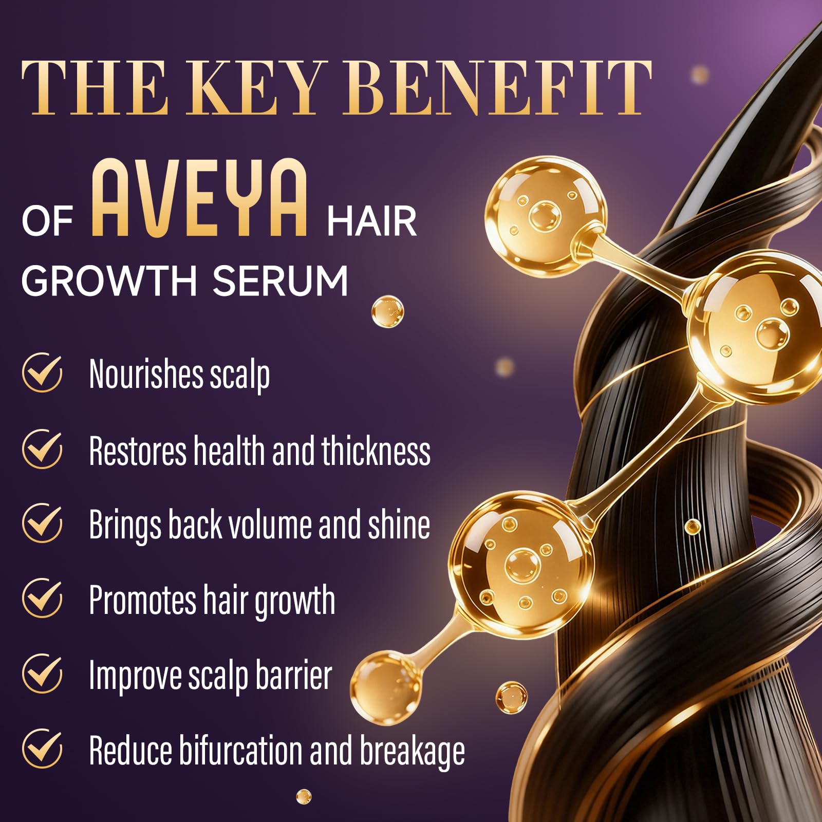AVEYA leave in scalp spray with rosemary oil and batana oil for hair fall control