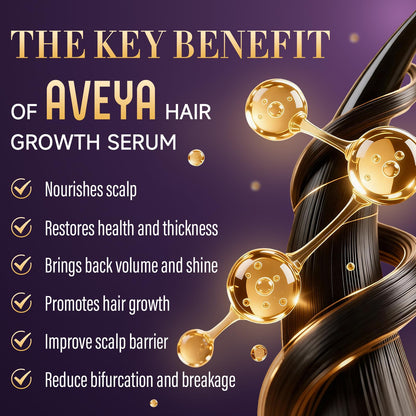 AVEYA leave in scalp spray with rosemary oil and batana oil for hair fall control