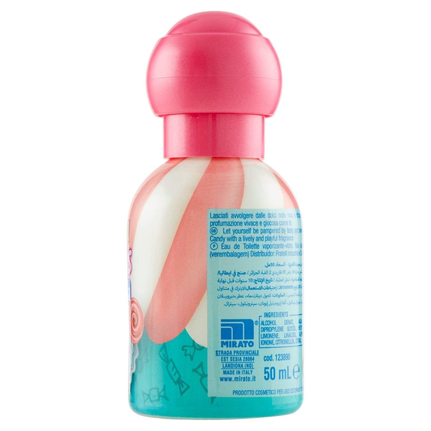 Close up of the spray nozzle on Malizia Bon Bons Oxygen Bubble perfume for kids