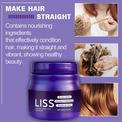 Side view of Liss Alisado formaldehyde free hair cream