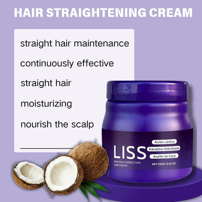 Liss Alisado hair straightening cream texture shot