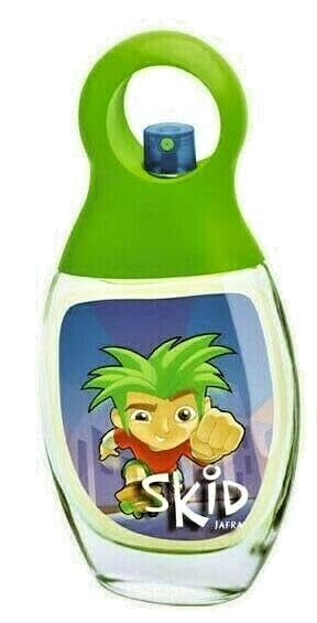 Authentic USA imported JAFRA Skid children fragrance bottle highlighting the citrus and woody perfume profile