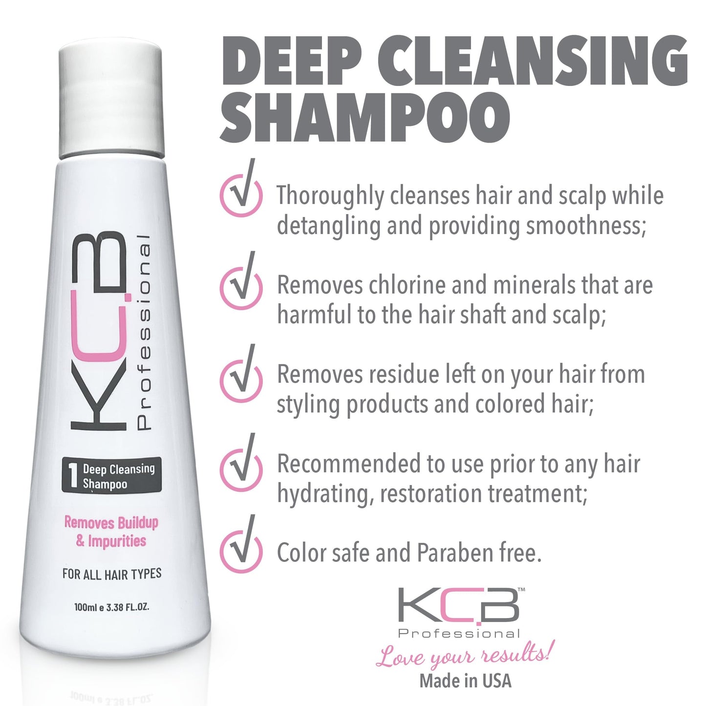 KCB Professional Smooth System components for frizz control