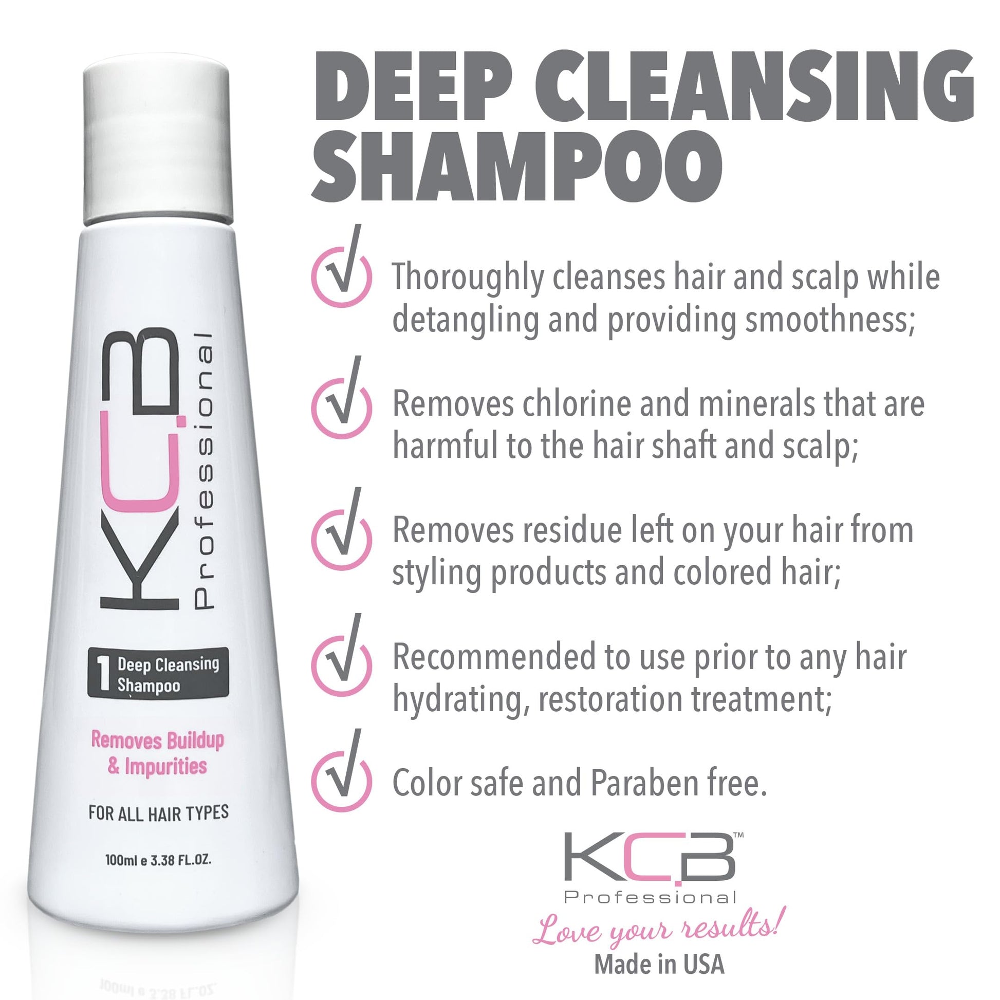KCB Professional Smooth System components for frizz control
