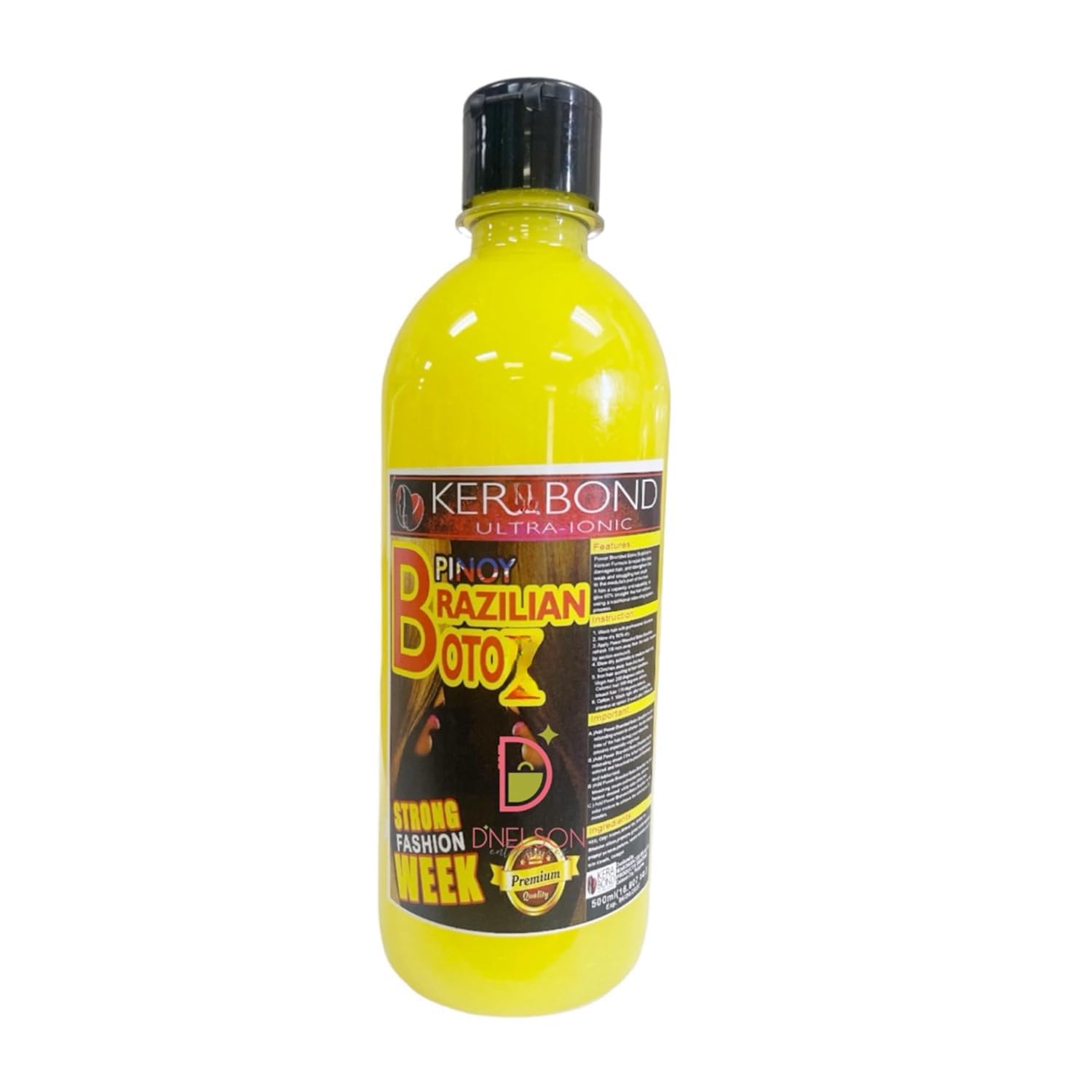 Bottle of Kera Bond Pinoy Brazilian Hair Treatment 500ml