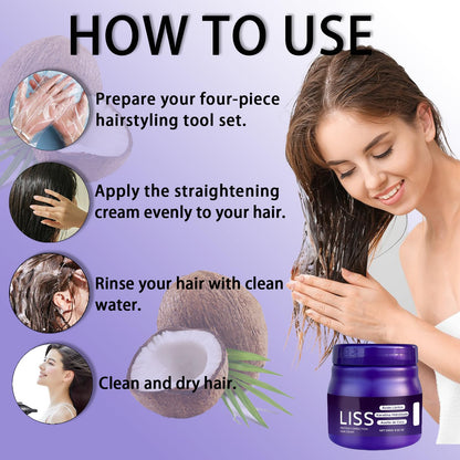 Lkdsoaf protein hair treatment jar with product texture display