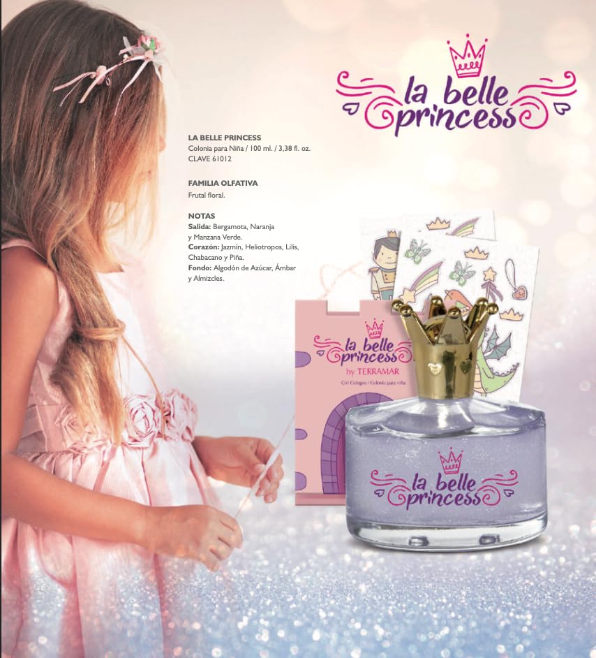 Terramar kids royal themed floral perfume packaging for young girls