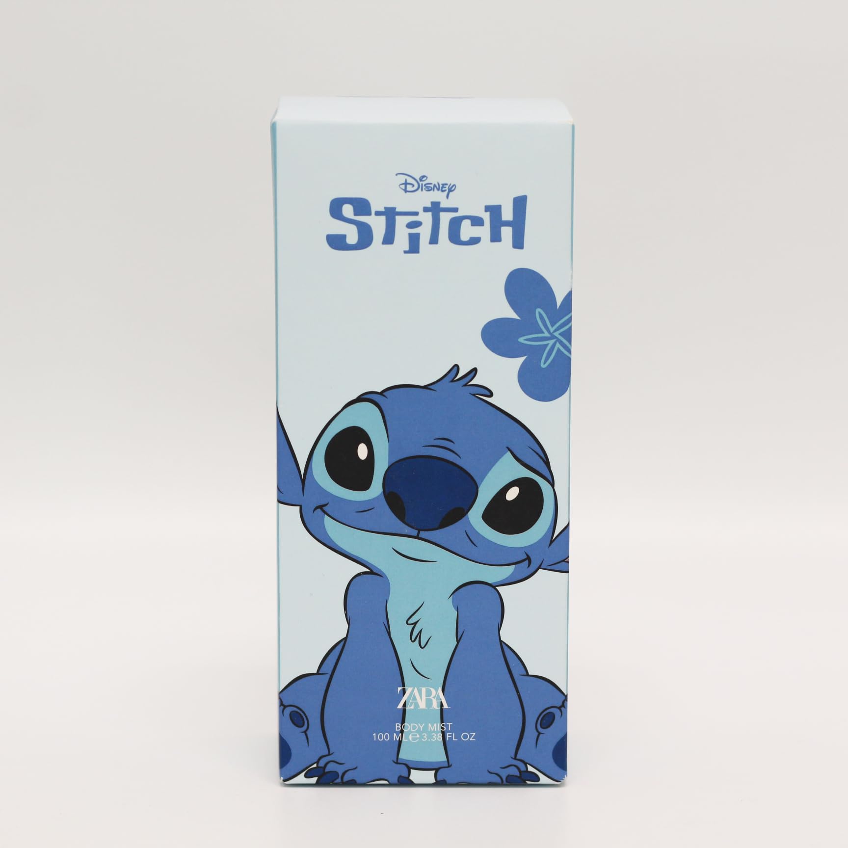 Imported Zara Stitch citrus woody fragrance mist for kids showcasing the atomizer pump cap design.