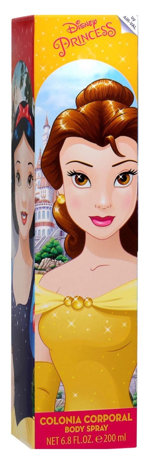 Air Val International Disney Princess fresh body spray 200ml bottle highlighting the spray nozzle and imported label.