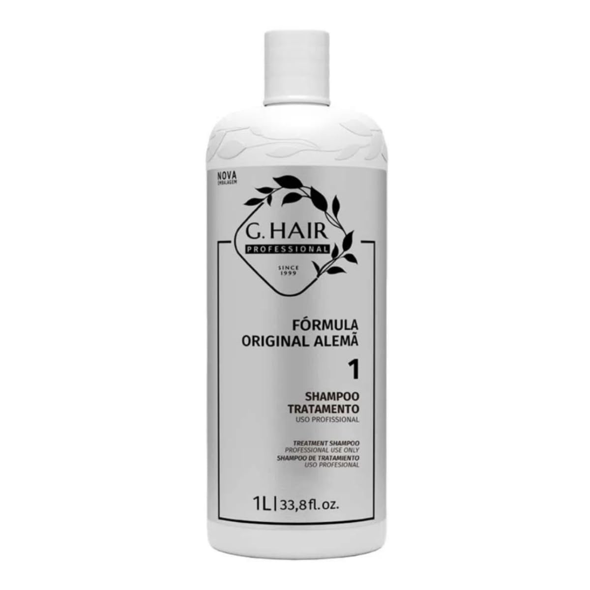 Three bottles of G.Hair professional smoothing treatment system