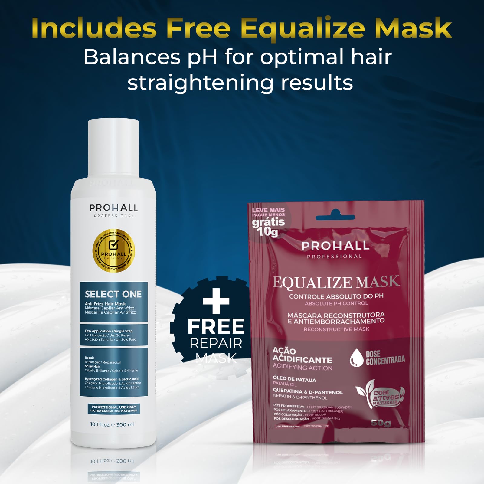 Prohall Select One professional anti-frizz mask container