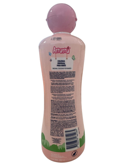 Close-up of the authentic Arrurru Naturals 400 milliliter pink bottle set
