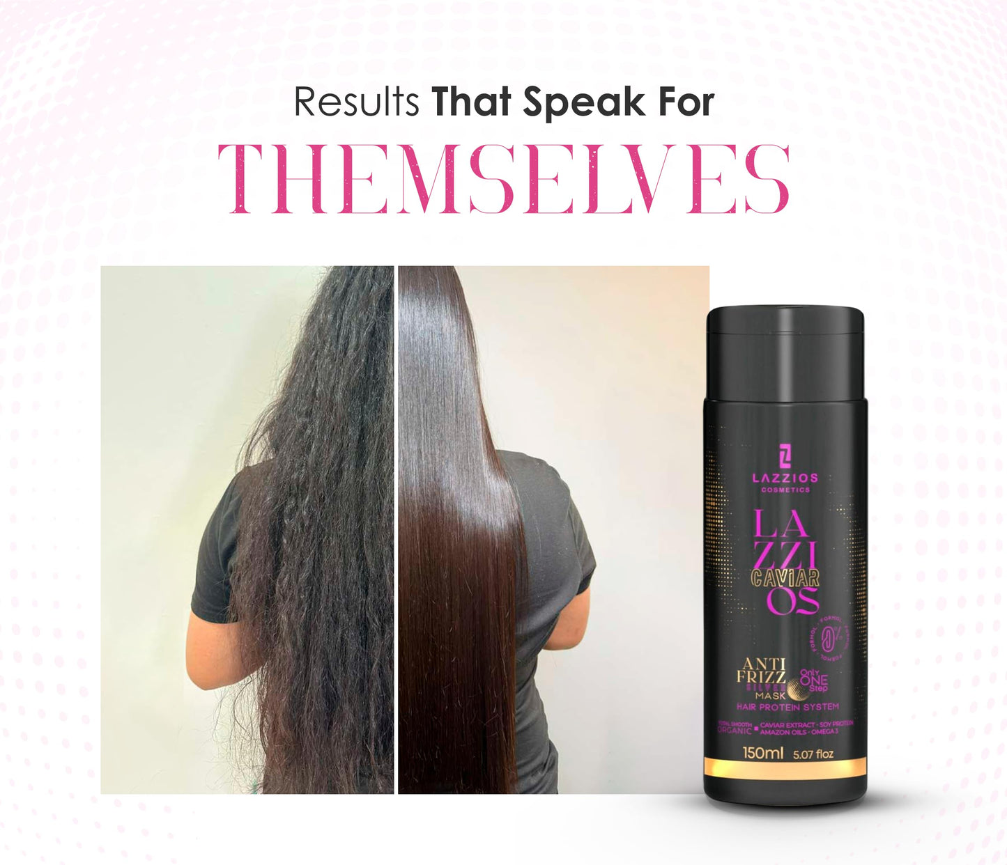 Lazzios Caviar hair treatment ingredients and usage details