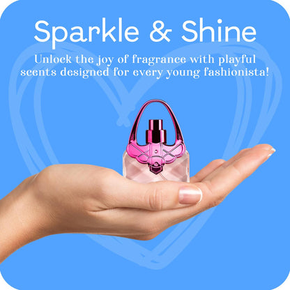 Beach Gal mini handbag body mist spray collection box showing individual portable perfume pumps