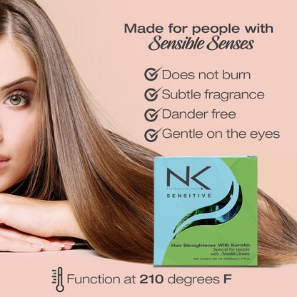 Back side of NK Professional Care formaldehyde free treatment box