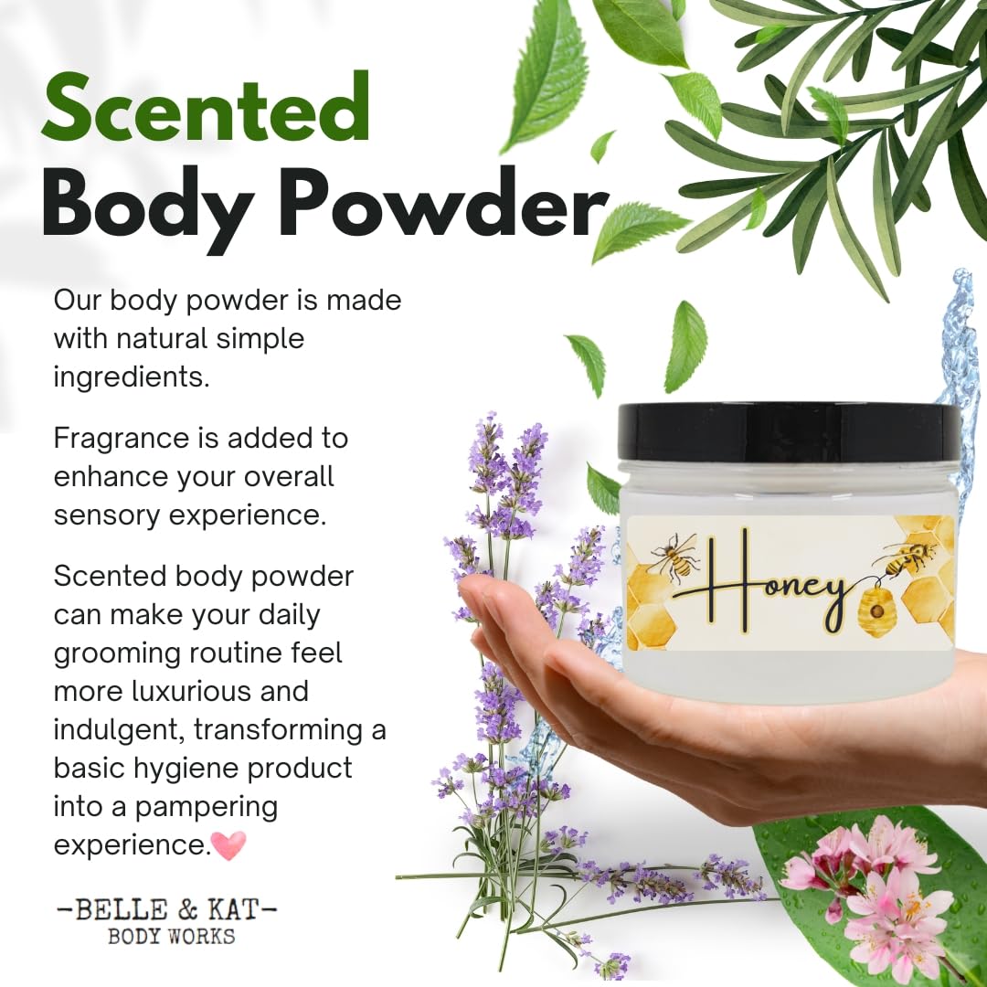Finely milled USA body powder for moisture and sweat control