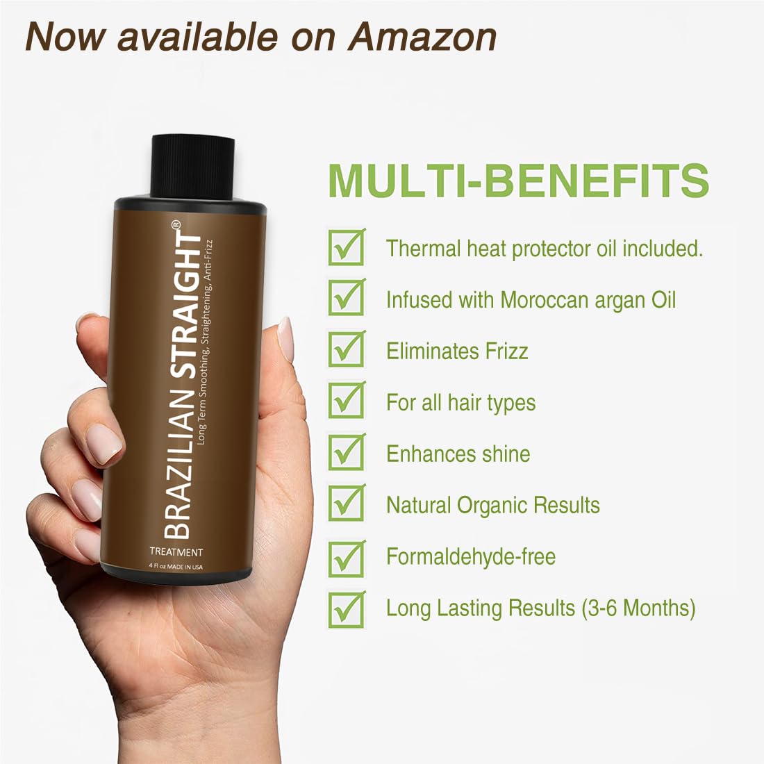 Formaldehyde-free Brazilian keratin blowout kit