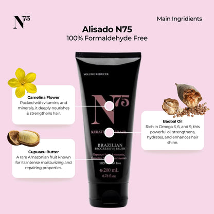 Authentic N75 hair smoothing treatment imported from USA