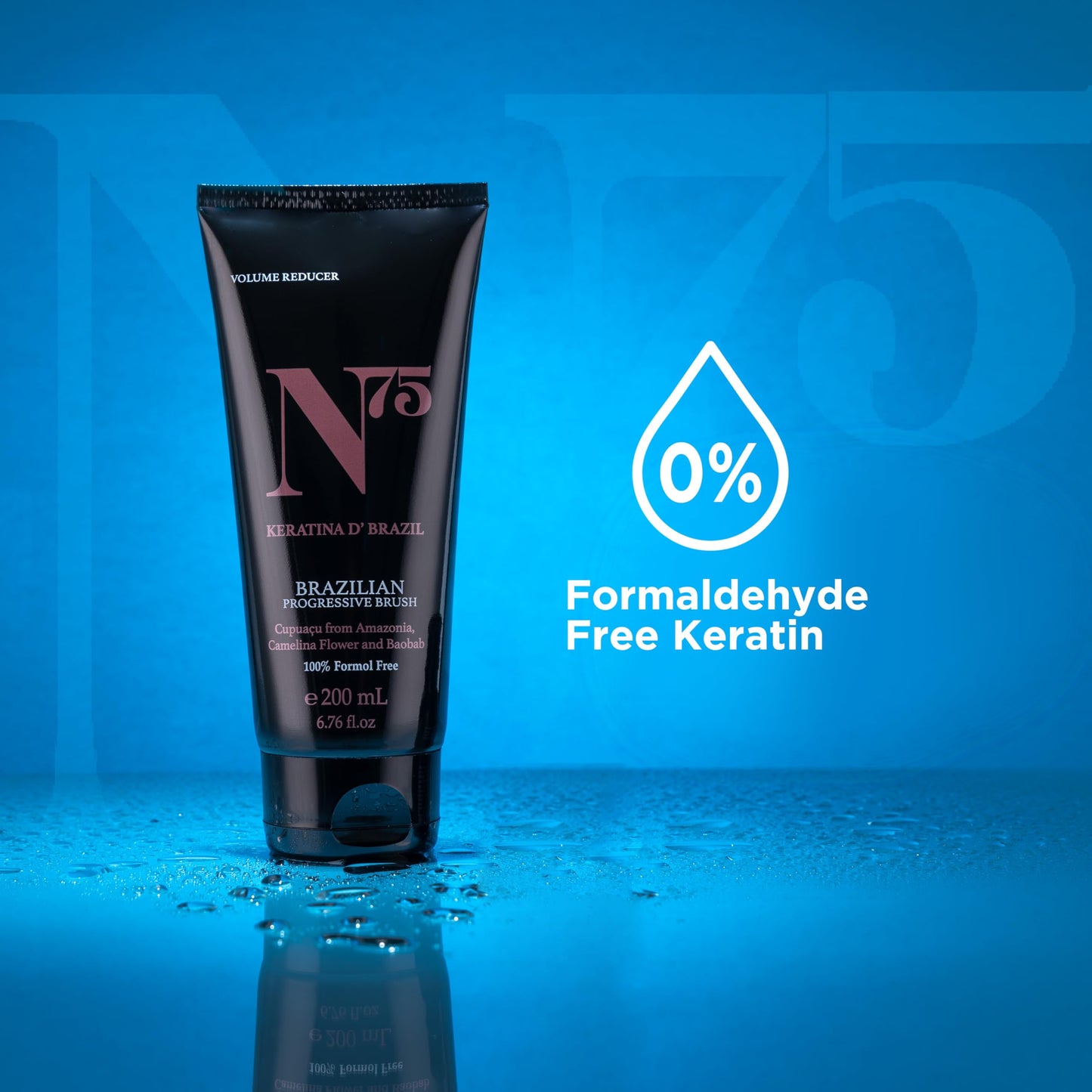 N75 Brazilian keratin smoothing formula for damaged hair