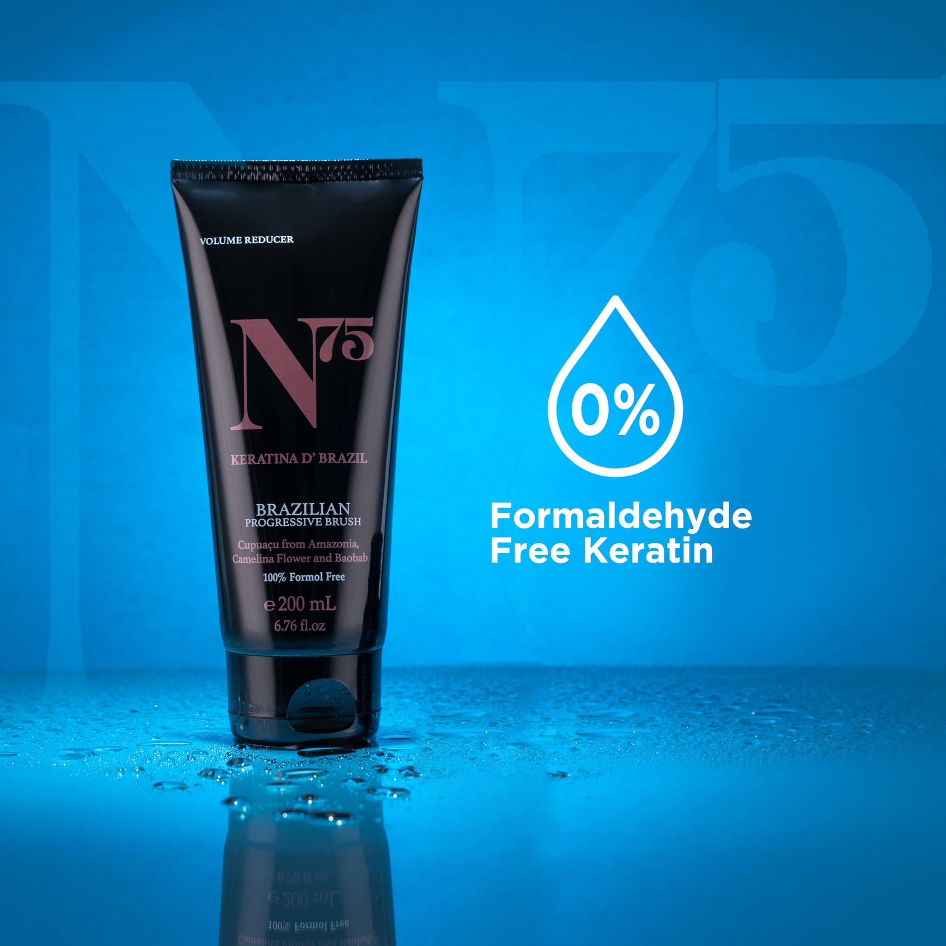 N75 Brazilian keratin smoothing formula for damaged hair
