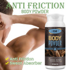 Sandalwood scented sweat absorb powder application for active men and women