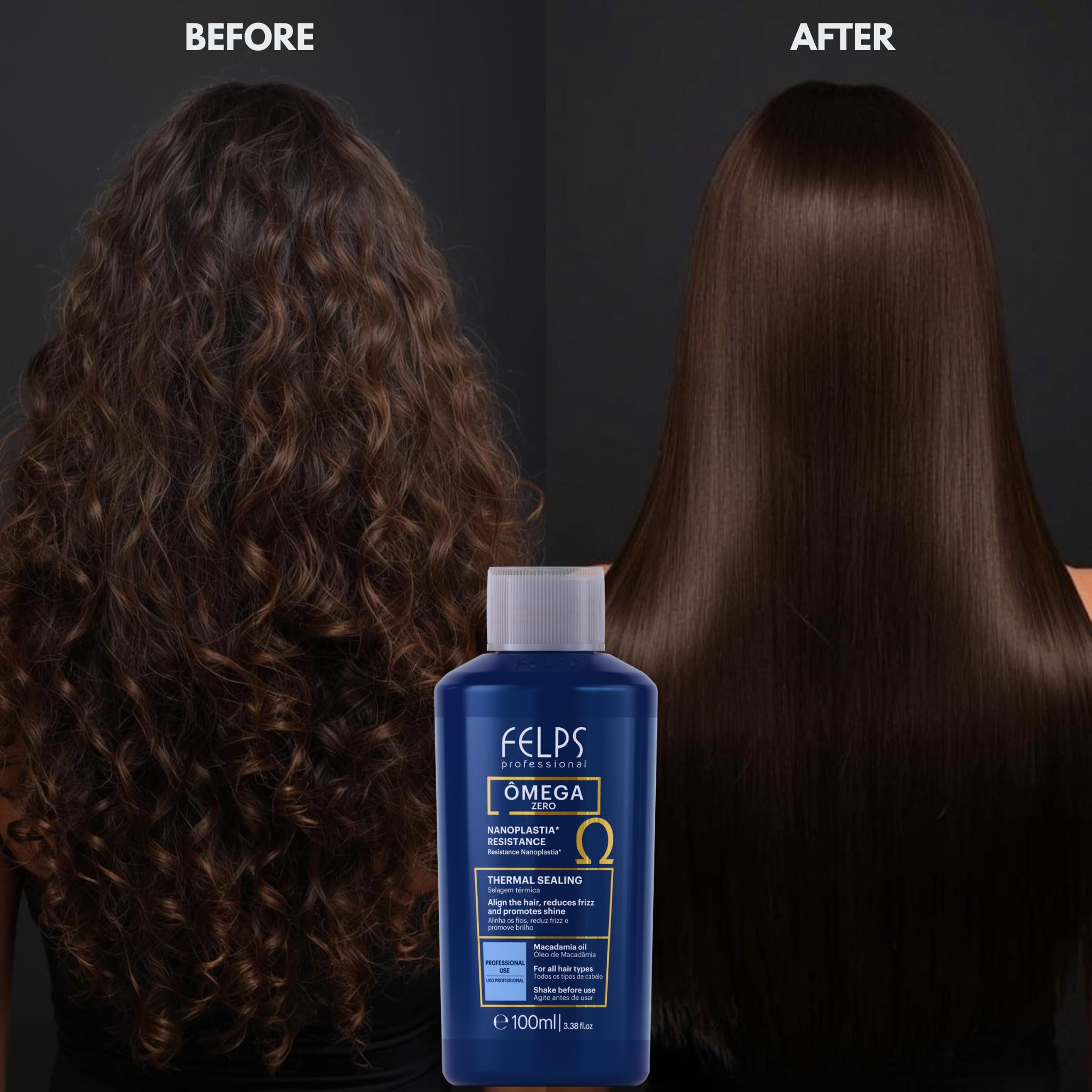Felps Professional hair straightening treatment kit packaging