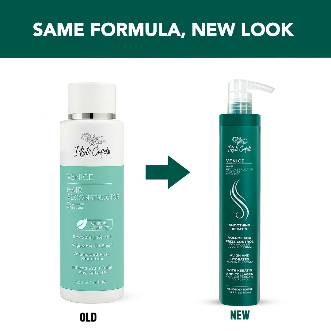 Organic keratin hair treatment professional salon bottle