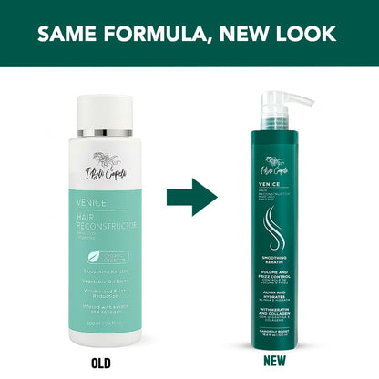Organic keratin hair treatment professional salon bottle