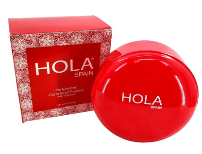 Talc-free body powder by Incokensa showcasing the travel-friendly compact container design