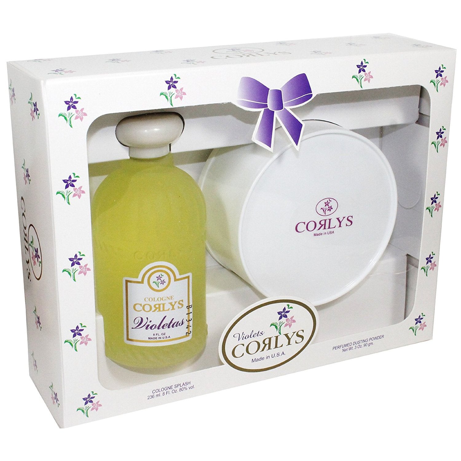 USA imported baby perfume and violet scented talcum powder bottles for children
