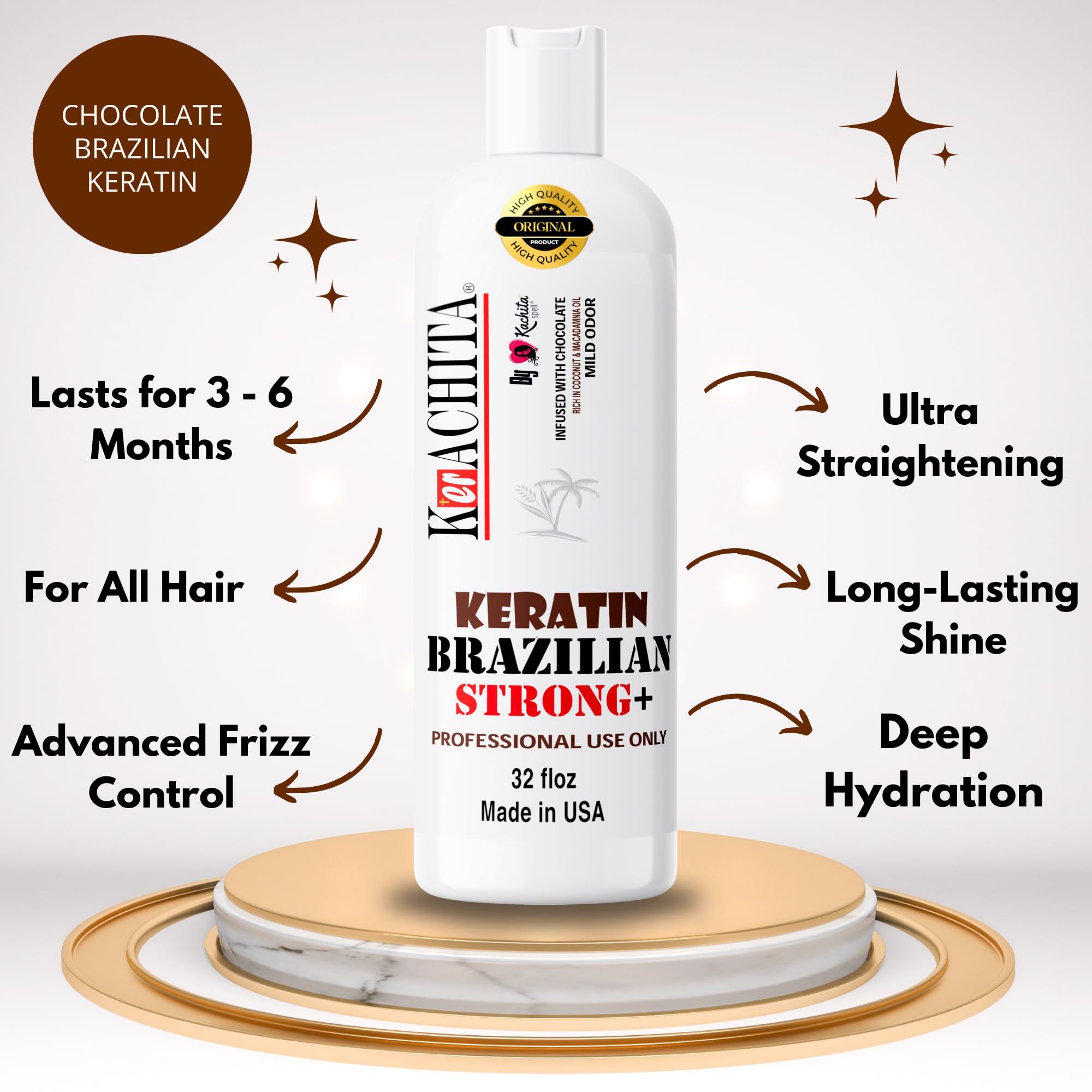 Professional Brazilian Keratin treatment for hair smoothing and straightening