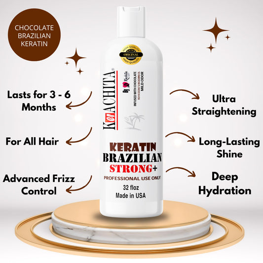 Professional Brazilian Keratin treatment for hair smoothing and straightening