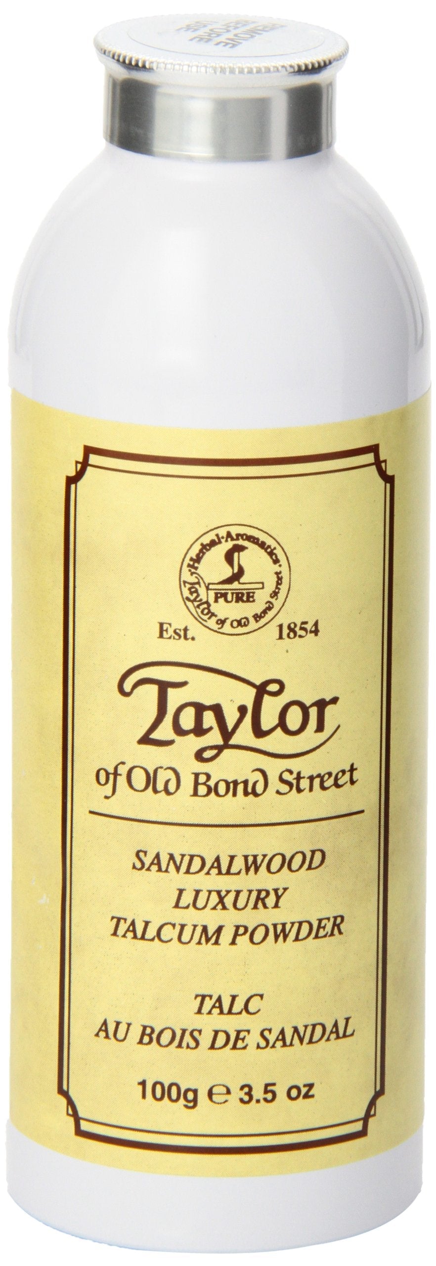 Authentic imported sandalwood scented body powder container for men